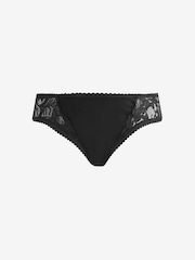 JoJo Maman Bébé Black 3-Pack Lace Trim Maternity Knickers - Image 3 of 5