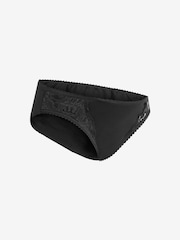 JoJo Maman Bébé Black 3-Pack Lace Trim Maternity Knickers - Image 4 of 5