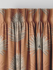 Terracotta Orange Sellus Made To Measure 100% Cotton Curtains - Image 5 of 9