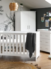 Obaby White Nika Nursery Furniture Set 3 Piece - Image 1 of 4