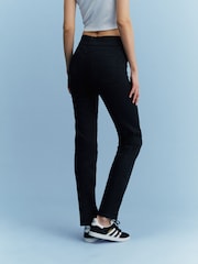 Black Super Stretch Soft Sculpt Pull-On Slim Denim Leggings - Image 4 of 6
