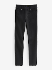 Black Super Stretch Soft Sculpt Pull-On Slim Denim Leggings - Image 6 of 6