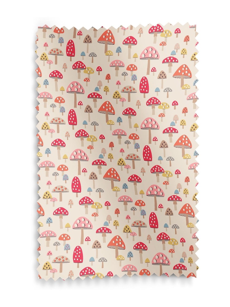 Cath Kidston Multi Kids Mini Mushrooms Made To Measure 100% Cotton Curtains - Image 9 of 9