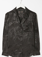 FatFace Kate Jacquard Black Shirt - Image 5 of 5