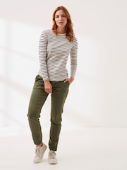 FatFace Breton Natural T-Shirt - Image 1 of 5