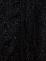 Reiss Black Gwen Senior Printed Twist Front Jersey Top - Image 6 of 6