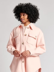 U.S. Polo Assn. Womens Overshirt Coat - Image 1 of 3