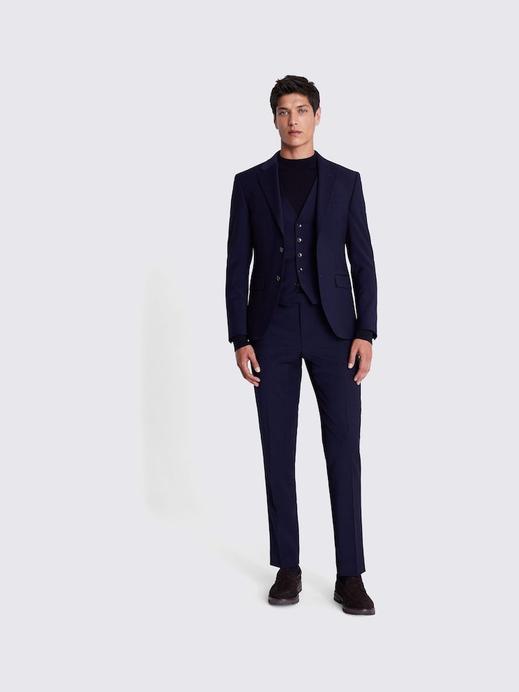Dkny - Inktblauw slim-fit kostuum: colbert - Image 4 of 8