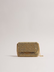 Ted Baker Gold Gliters Crystal Mini Cross-Body Bag - Image 2 of 4