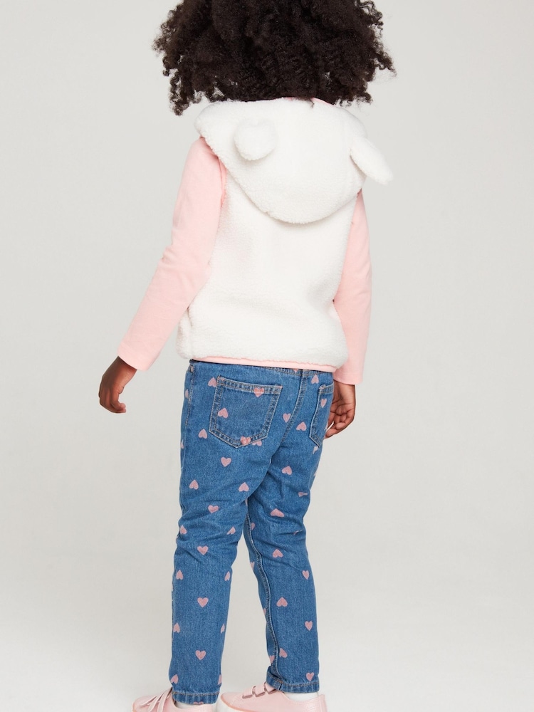 M&Co Natural Borg Bunny Gilet - Image 2 of 5 M&Co Natural Borg Bunny Gilet - Image 2 of 5