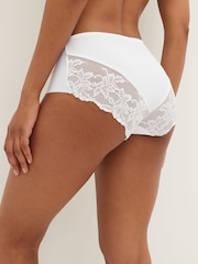 White Midi No VPL Lace Back Briefs 3 Pack - Image 3 of 5