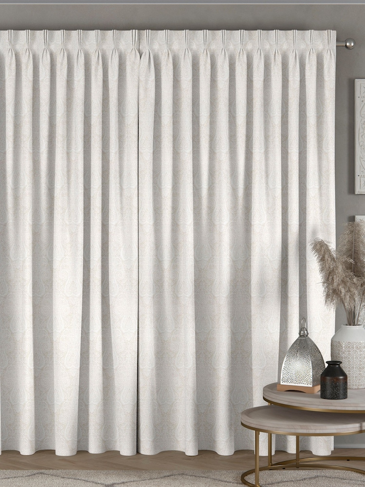 Stone Natural Fendi Made To Measure Curtains - Image 2 of 9