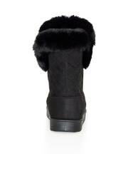 Evans Roxy Black Faux Fur Boots - Image 4 of 4