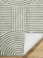LIVABLISS Green Fossay Washable Shaggy Modern Rug - Image 3 of 6