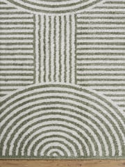 LIVABLISS Green Fossay Washable Shaggy Modern Rug - Image 4 of 6
