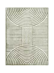 LIVABLISS Green Fossay Washable Shaggy Modern Rug - Image 6 of 6