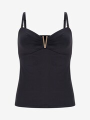 Mint Velvet Black Bandeau Tankini Bikini Top - Image 3 of 4