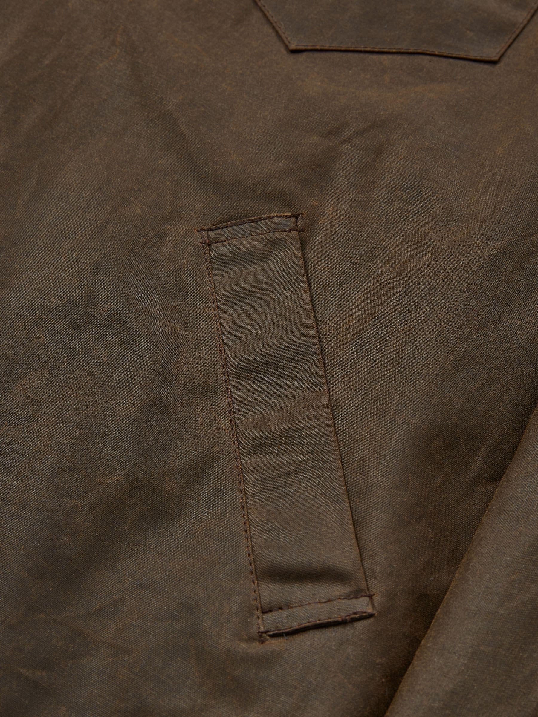 Buy Celtic & Co. Mens Waxed 100% Cotton Brown Overshirt from
