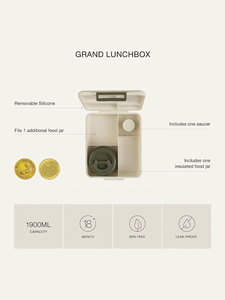 Citron Large Lunch Box with Insulated Food Jar - Image 6 of 6