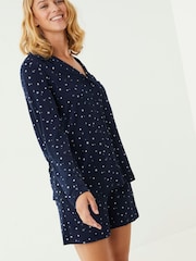 FatFace Blue Jersey Star Nightshirt - Image 1 of 1