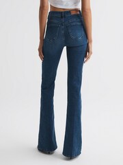 Reiss Ink Perry Contour High Rise Flared Jeans - Image 5 of 9