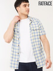 FatFace Yellow Porth Check Shirt - Image 1 of 4