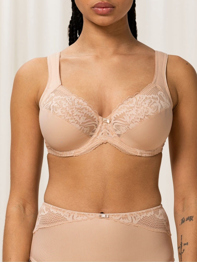 Triumph® Modern Lace Cotton Wired Bra - Image 2 of 5