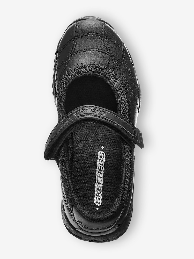 Skechers Black Kids Velocity Pouty School Shoes - Image 3 of 6