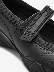 Skechers Black Kids Velocity Pouty School Shoes - Image 5 of 6