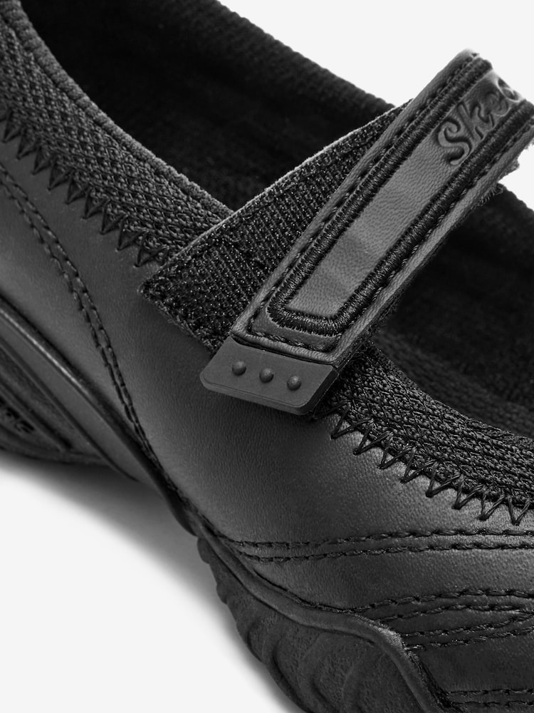 Skechers Black Kids Velocity Pouty School Shoes - Image 5 of 6