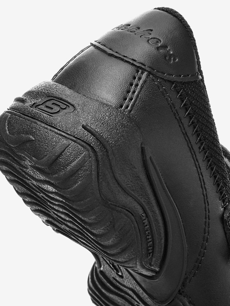 Skechers Black Kids Velocity Pouty School Shoes - Image 6 of 6