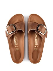 Birkenstock Brown Madrid Oiled Leather Big Buckle Sandals - Image 5 of 5
