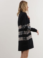 Religion Grey Tie Dye Bliss Jersey Tunic with Zip Funnel Neck - Image 6 of 7