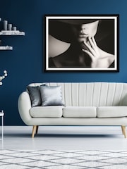 Brookpace Lascelles Black 'Mystery Lady I' Photographic Print in Glass Frame - Image 2 of 3
