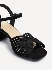 Linzi Black Ivy Block Heeled Sandals - Image 3 of 4