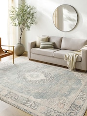LIVABLISS Blue Marlene Becki Owens Vintage Traditional Boho Rug - Image 1 of 6