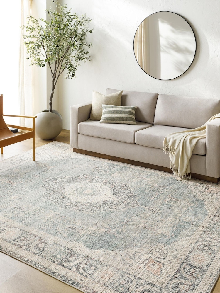 LIVABLISS Blue Marlene Becki Owens Vintage Traditional Boho Rug - Image 1 of 6 LIVABLISS Blue Marlene Becki Owens Vintage Traditional Boho Rug - Image 1 of 6
