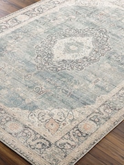 LIVABLISS Blue Marlene Becki Owens Vintage Traditional Boho Rug - Image 5 of 6