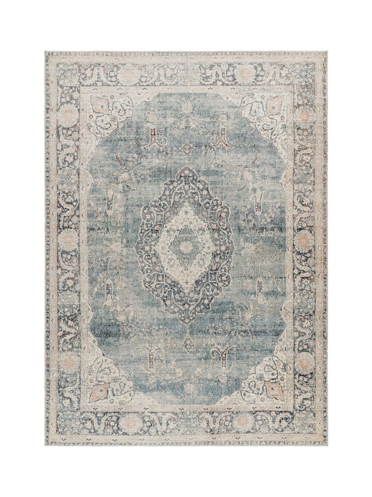 LIVABLISS Blue Marlene Becki Owens Vintage Traditional Boho Rug - Image 6 of 6 LIVABLISS Blue Marlene Becki Owens Vintage Traditional Boho Rug - Image 6 of 6