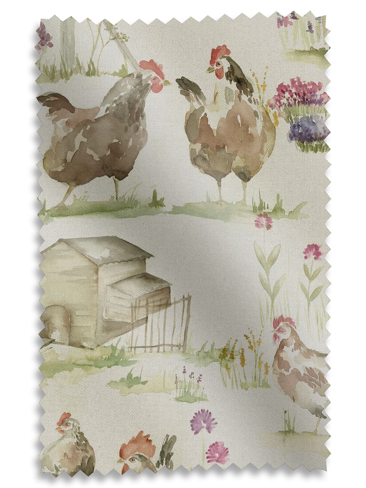 Voyage Natural Linen Henny Penny Made to Measure Curtains - Image 9 of 9