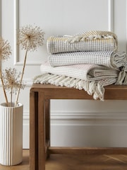 Appletree Blue Reva 100% Cotton Bedspread - Image 2 of 3