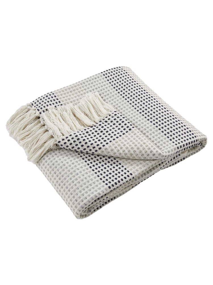 Appletree Blue Reva 100% Cotton Bedspread - Image 3 of 3