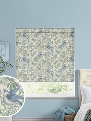 Laura Ashley Blue Osterley Made To Measure Roman Blinds - Image 1 of 6