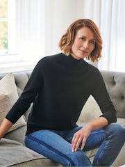 Pure Collection Cashmere Polo Neck Sweater - Image 1 of 3