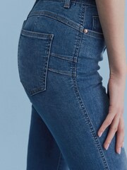Mittelblau - Skinny-Jeans mit Push-up-Effekt - Bild 3 von 4