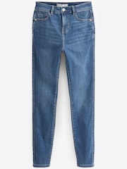 Mittelblau - Skinny-Jeans mit Push-up-Effekt - Bild 4 von 4