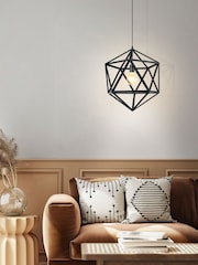 Eglo Black Embleton 1 Light Star Ceiling Light Pendant - Image 1 of 3