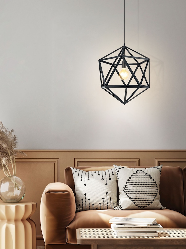 Eglo Black Embleton 1 Light Star Ceiling Light Pendant - Image 1 of 3