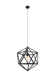Eglo Black Embleton 1 Light Star Ceiling Light Pendant - Image 2 of 3