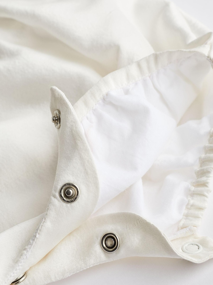 Cream Cream Christening Premium Silk Baby Playsuit (0mths-2yrs) - Image 7 of 7